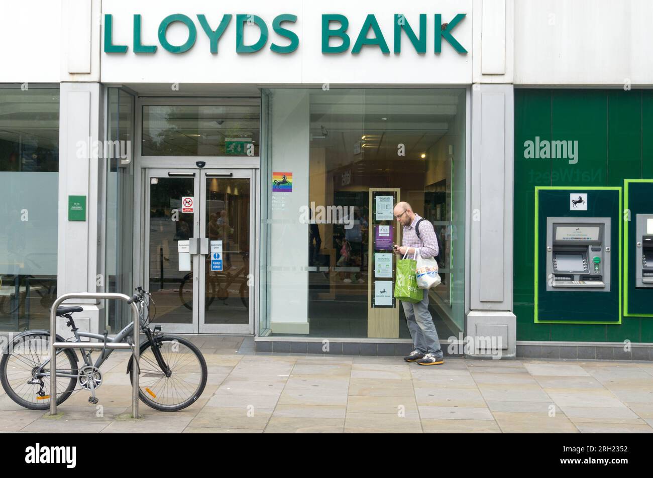 Lloyds bank branch in Hammersmith, London, UK Stock Photo