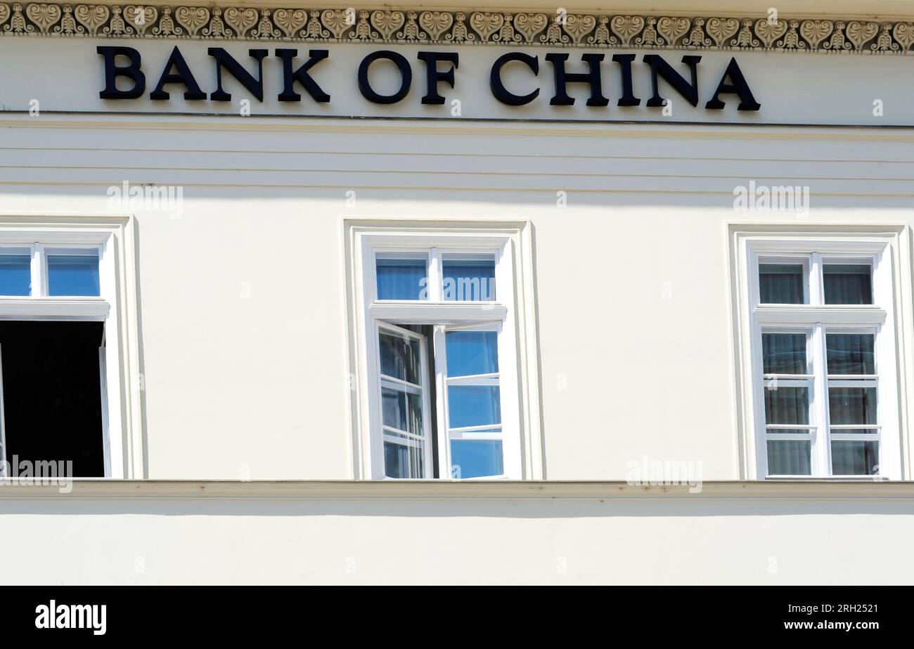 Budapest, Hungary. June 05, 2015. Bank of China in Budapest Stock Photo