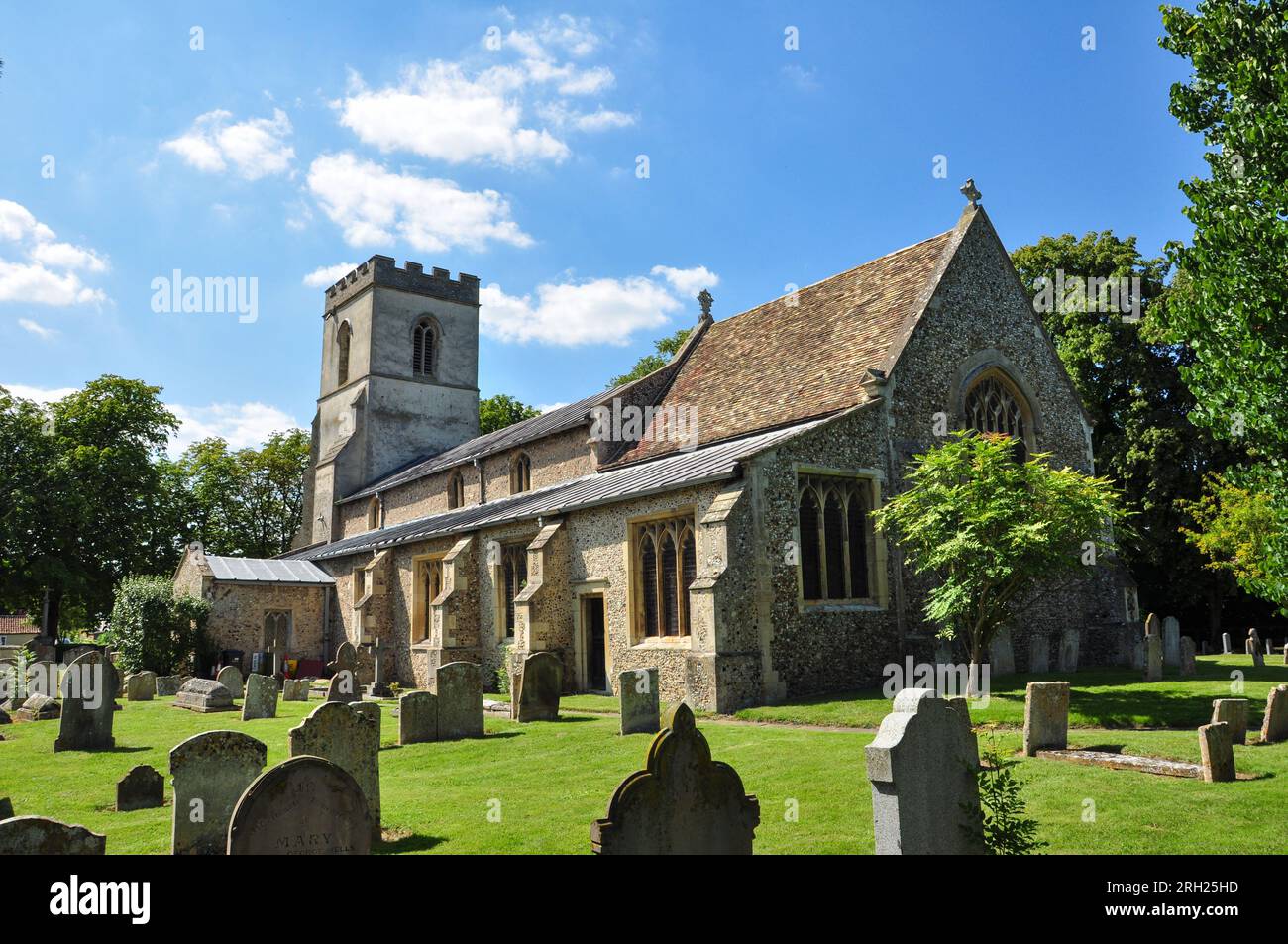 St Margaret's Church, Chippenham, Cambridgeshire, England, UK Stock