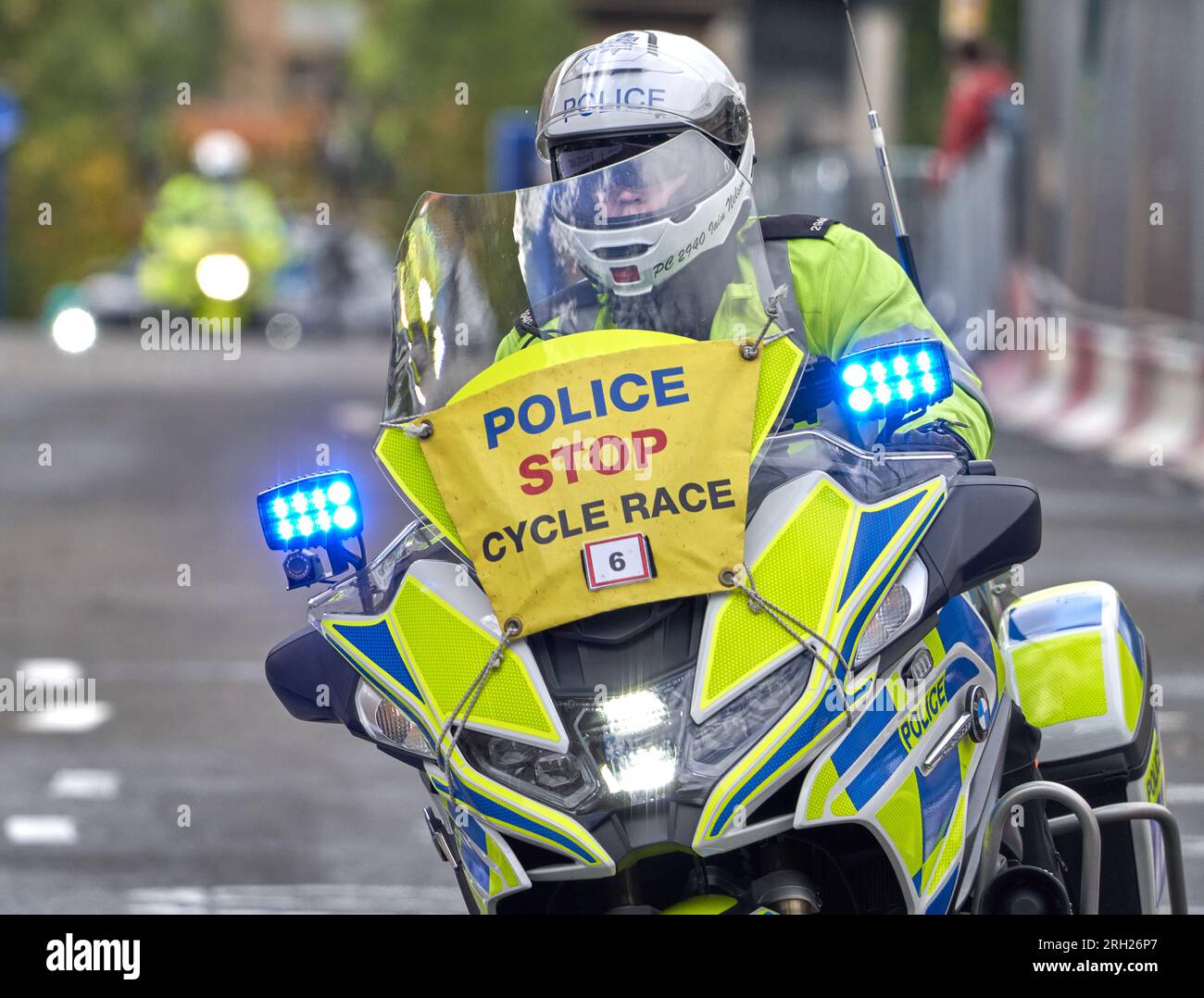 Police Motorcycle Outrider At UCI Cycling World Championships in