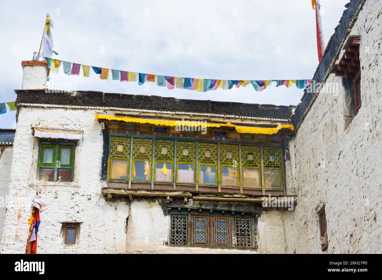 The Royal Palace of the former forbidden Kingdom of Lo in Lo Manthang, Upper Mustang, Nepal Stock Photo