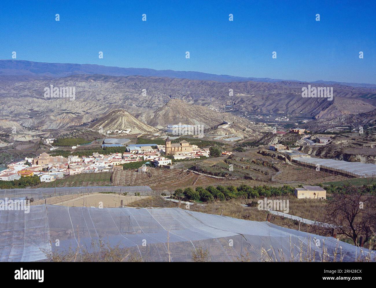 Overview. Alicun, Almeria province, Andalucia, Spain. Stock Photo