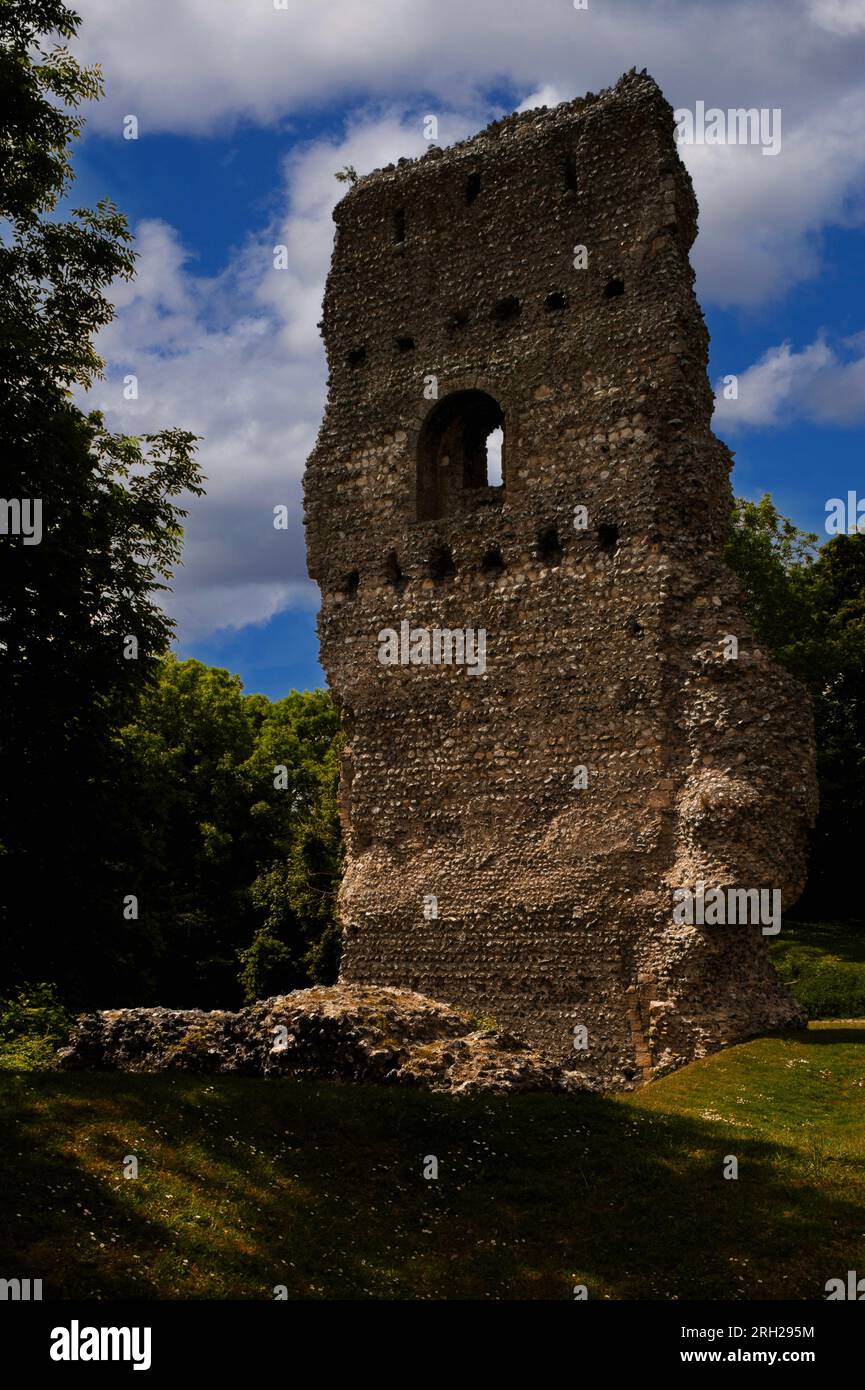 Gatehouse tower of Bramber Castle, West Sussex, England, originally