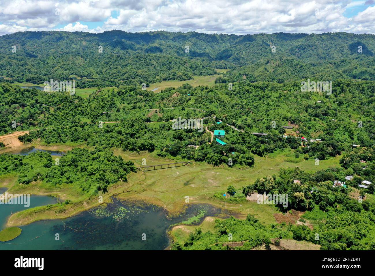 Rangamati, Bangladesh - July 25, 2023: The Bird's-eye view of Rangamati ...