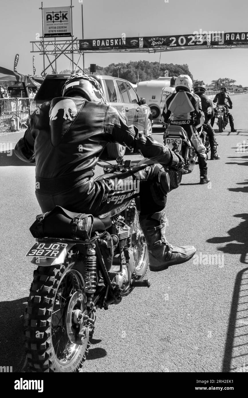 2023 Heritage Sprint Classic Motorcycle event at Bettershanger Park Deal Kent UK Stock Photo