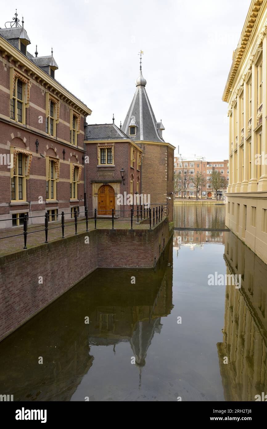 'The Torentje' (the little tower) where the office of the Dutch Prime Minister is located, is part of the Binnenhof in The Hague Stock Photo