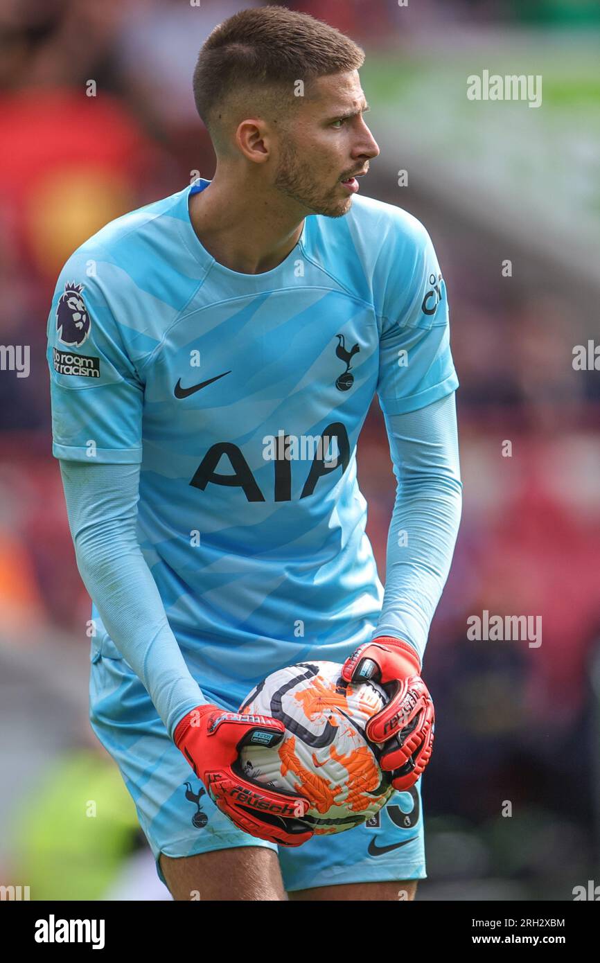 London, UK. 13th Aug, 2023. Guglielmo Vicario Tottenham Hotspur during