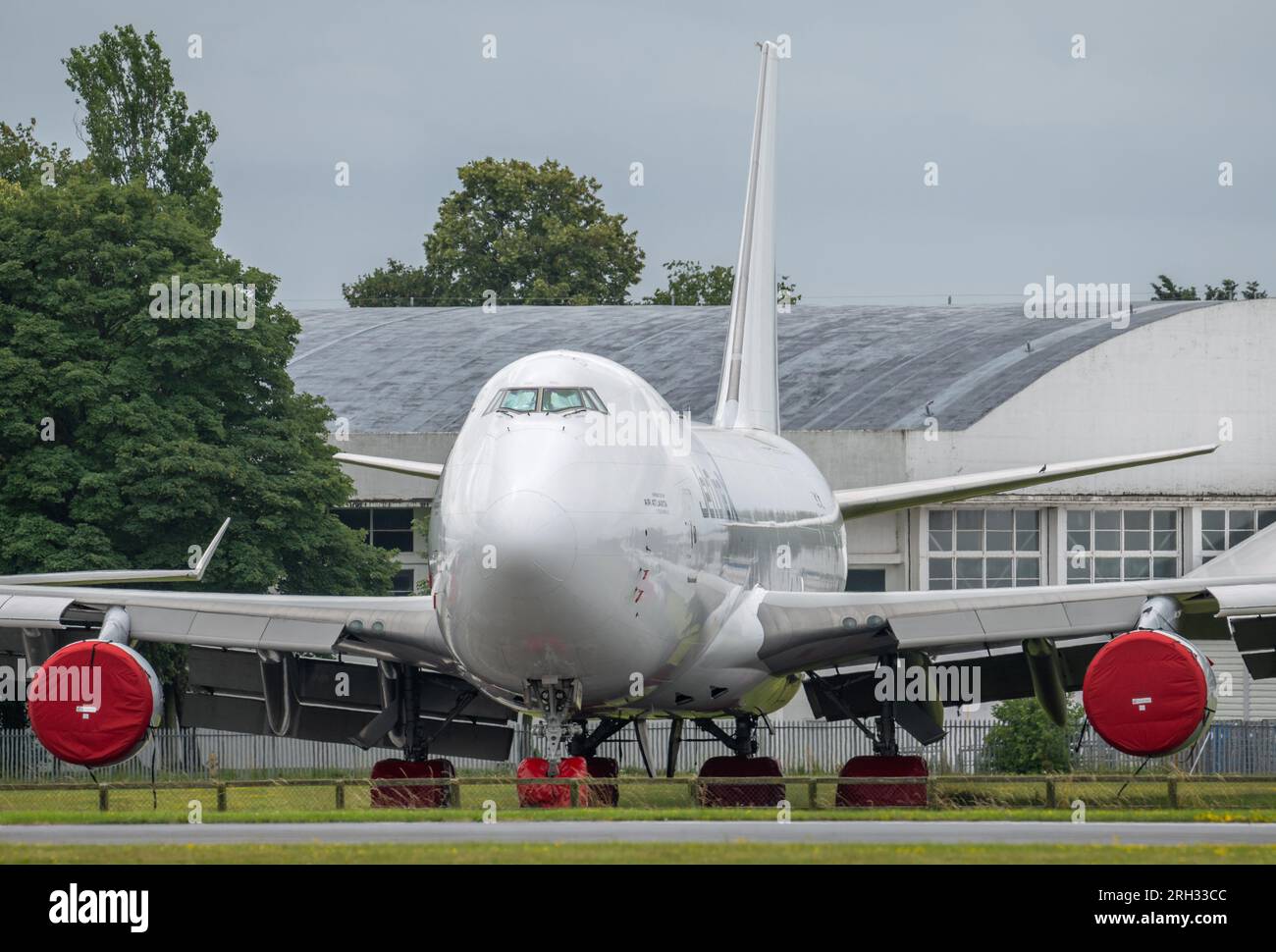 Air Atlanta, Icelandic, JetOneX Boeing 747-400, TF-AME, in storage at Cotswold airport Stock Photo