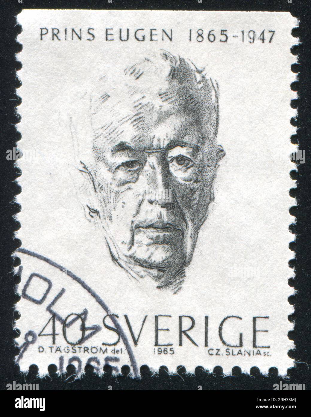 SWEDEN - CIRCA 1965: stamp printed by Sweden, shows Prince Eugen, circa 1965 Stock Photo