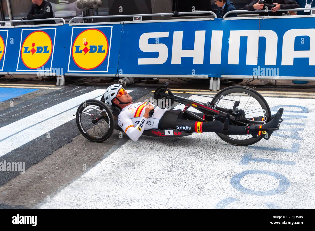 Glasgow, Scotland, UK. 13th August, 2023. The UCI Cycling World