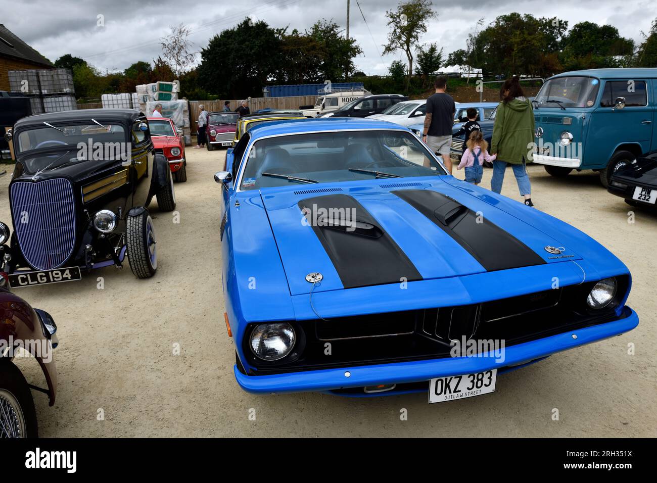 Cotswolds, UK. 13th Aug, 2023. Barracuda on Static Display at Hook Norton Brewery Classic Car Meeting Oxfordshire England uk. 13 th August 2023 Credit : MELVIN GREEN / Alamy Live News. Credit: MELVIN GREEN/Alamy Live News Stock Photo