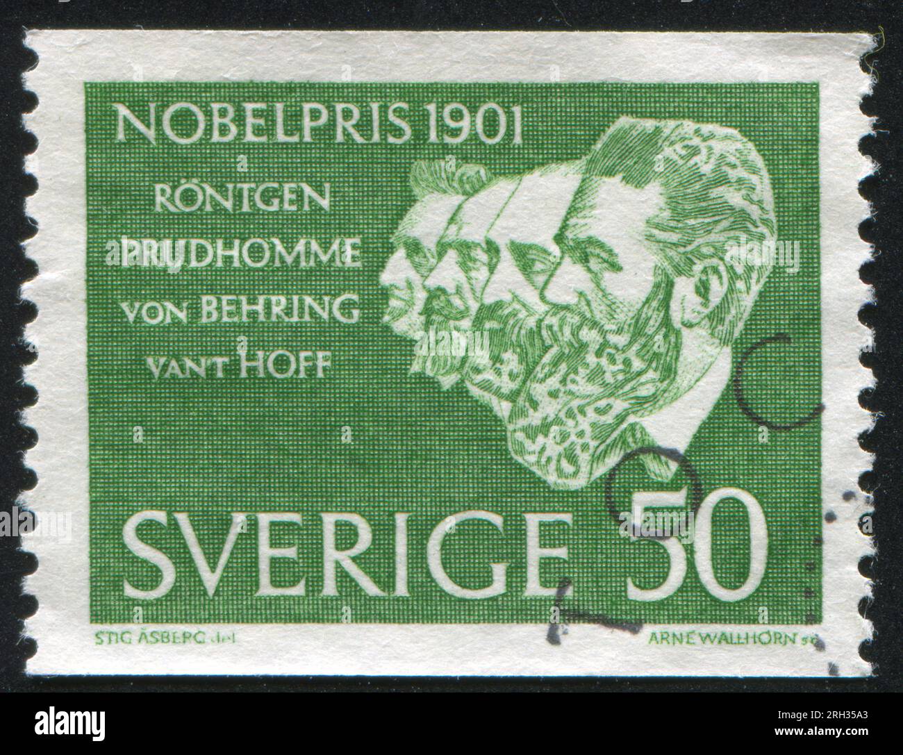 SWEDEN CIRCA 1961 stamp printed by Sweden, shows Roentgen, Prudhomme