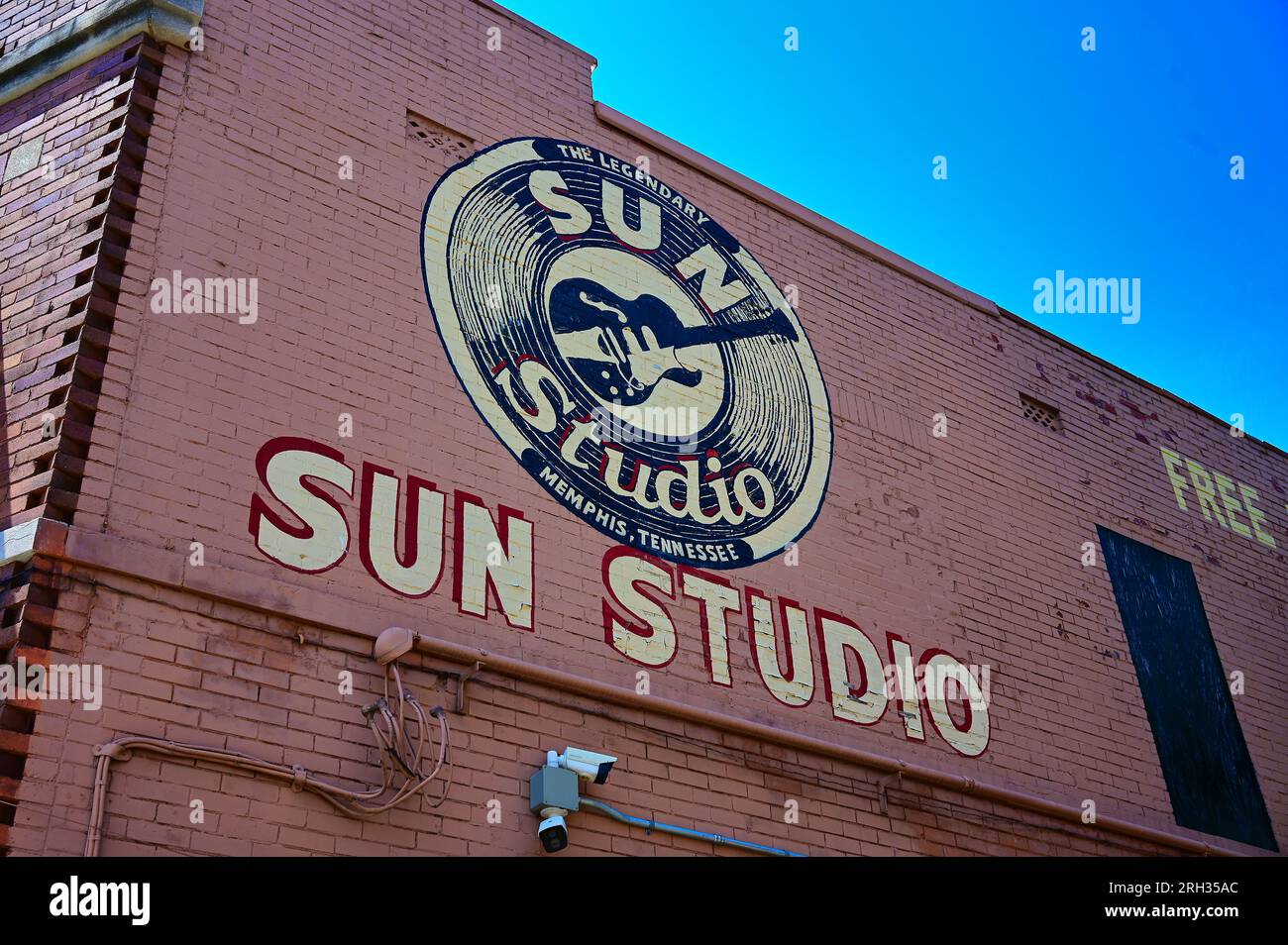 Views of the Historic Sun Studios in Memphis Stock Photo