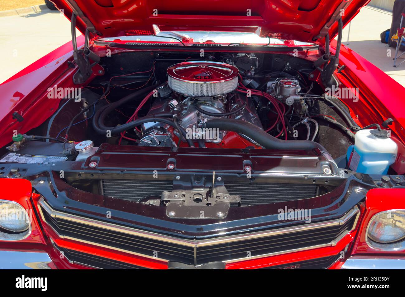 Little Elm, Texas June 11, 2023 Chevrolet Corvette engine at auto show Stock Photo Alamy