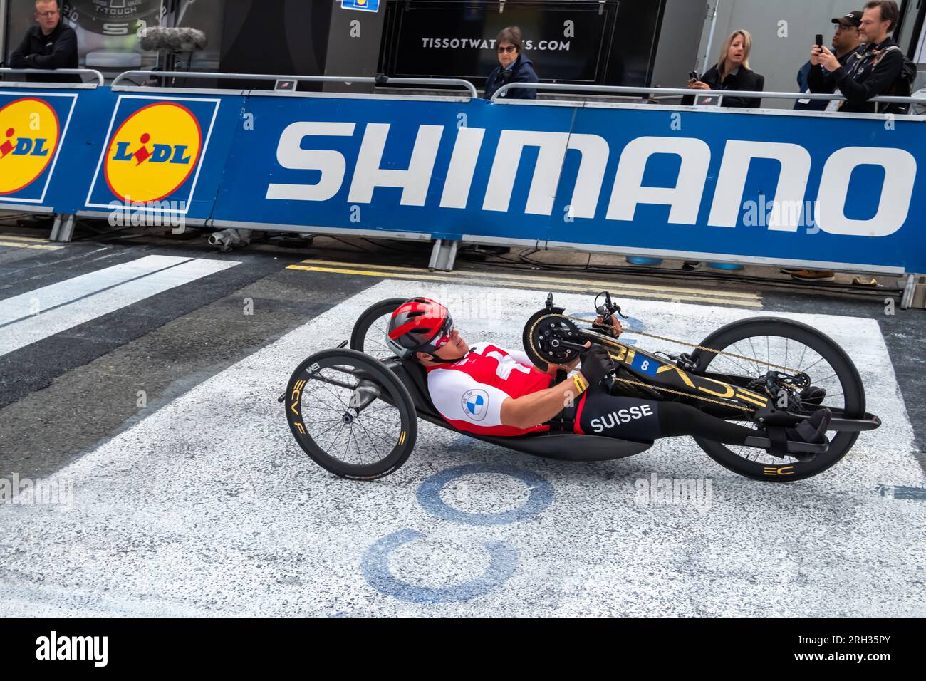 Glasgow, Scotland, UK. 13th August, 2023. The UCI Cycling World