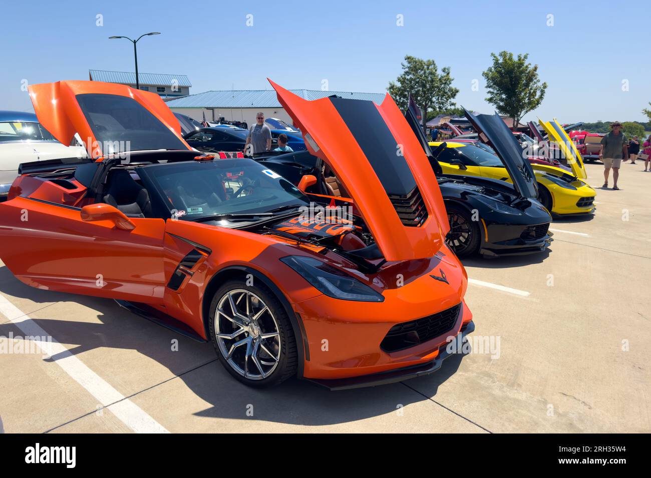 Black And Orange Corvette