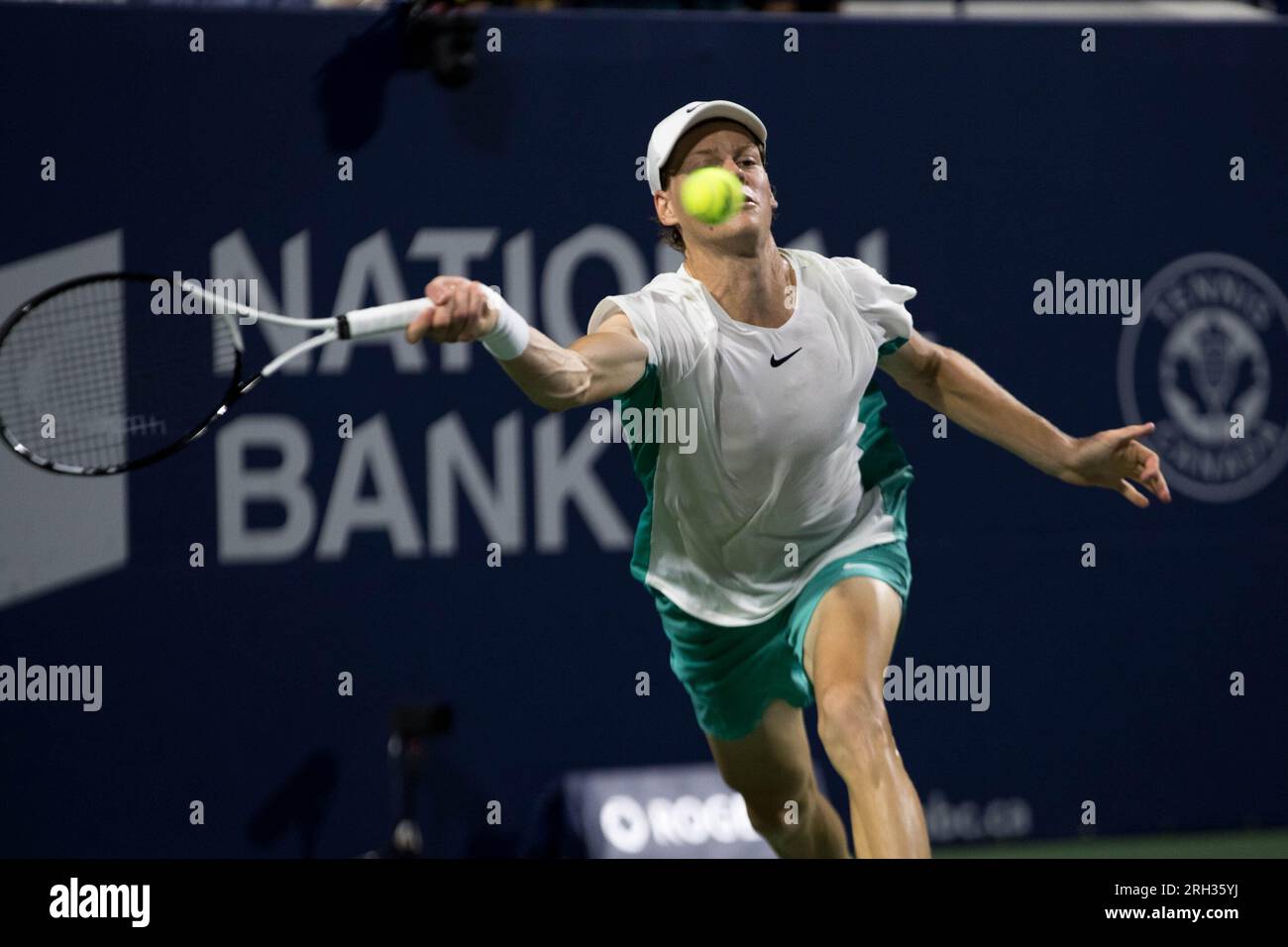 TORONTO, OT - 12.08.2023: ATP MASTERS 1000 NATIONAL BANK OPEN - Italian  Jannik Sinner faces American Tommy Paul in the semifinal of the National  Bank Open ATP Masters 1000 tennis tournament held