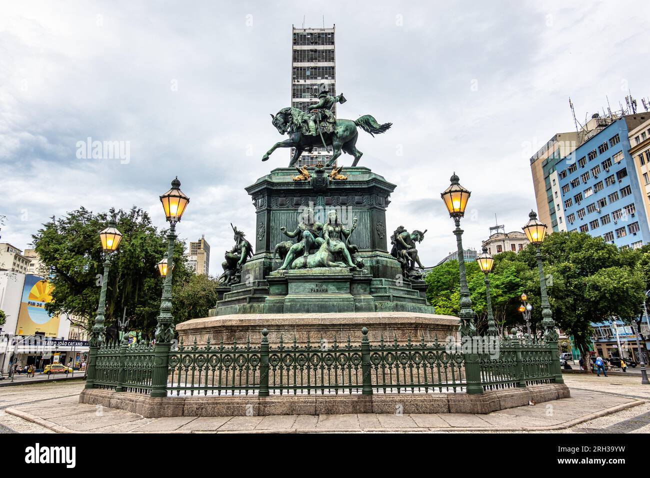 Statue of Dom Pedro I, in Tiradentes square in the center of the city
