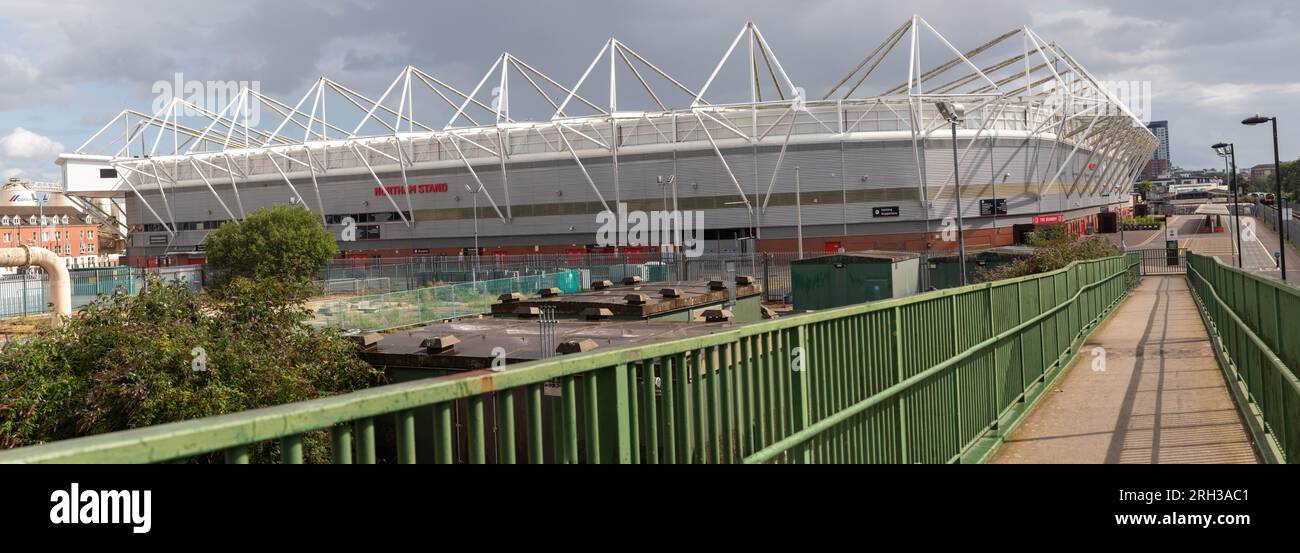 Southampton, United Kingdom - August 6th, 2023:- The St Mary’s Stadium of Southampton Football Club playing the the EFL Championships Stock Photo