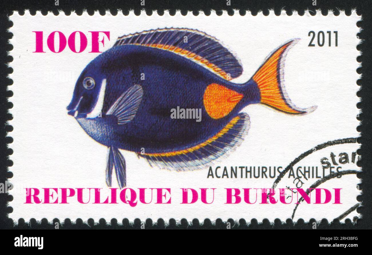 BURUNDI - CIRCA 2011: stamp printed by Burundi, shows Argus, circa 2011 Stock Photo