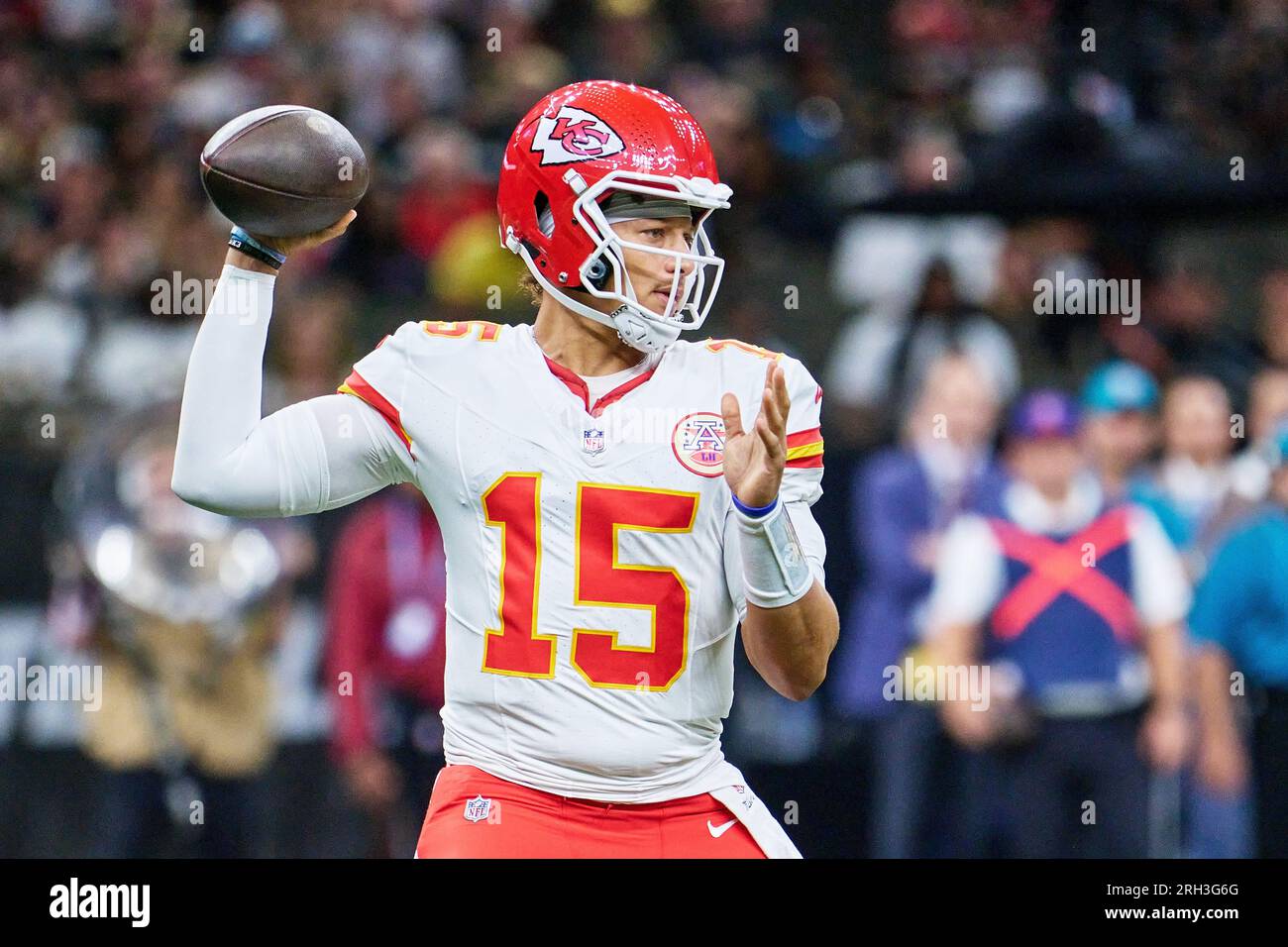 New Orleans, USA. 13th Aug, 2023. Kansas City Chiefs quarterback