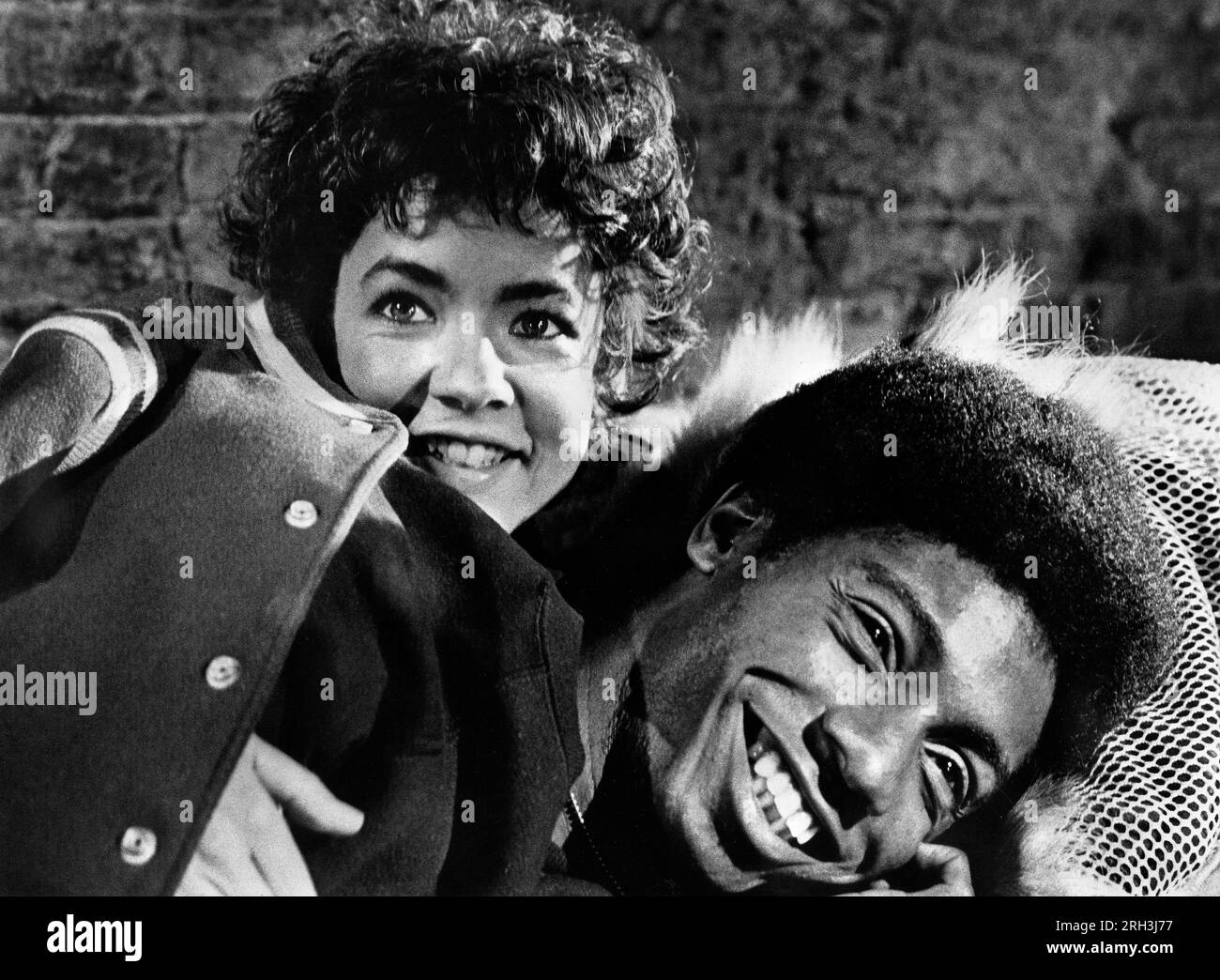 Stockard Channing, Franklyn Ajaye, on-set of the Film, 'Sweet Revenge', MGM, United Artists, 1976 Stock Photo
