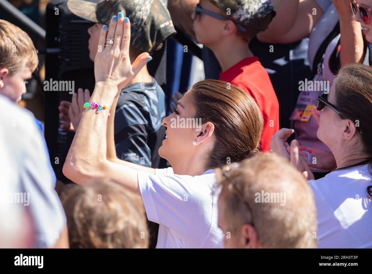 Des Moines, Iowa, USA August 12, 2023 The wife of Florida Governor