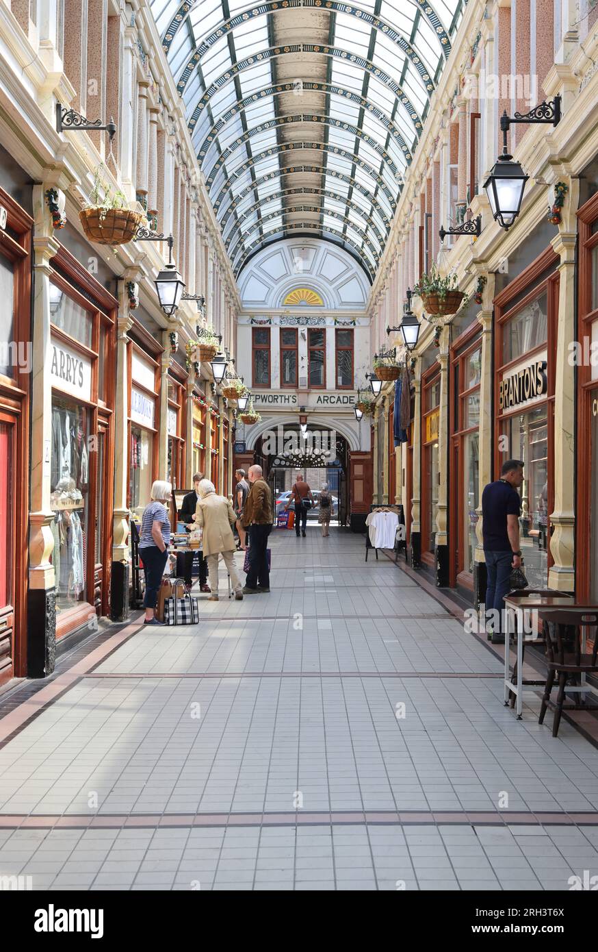 Hepworth's Arcade in Trinity Market, in Hull, East Yorkshire, UK Stock Photo