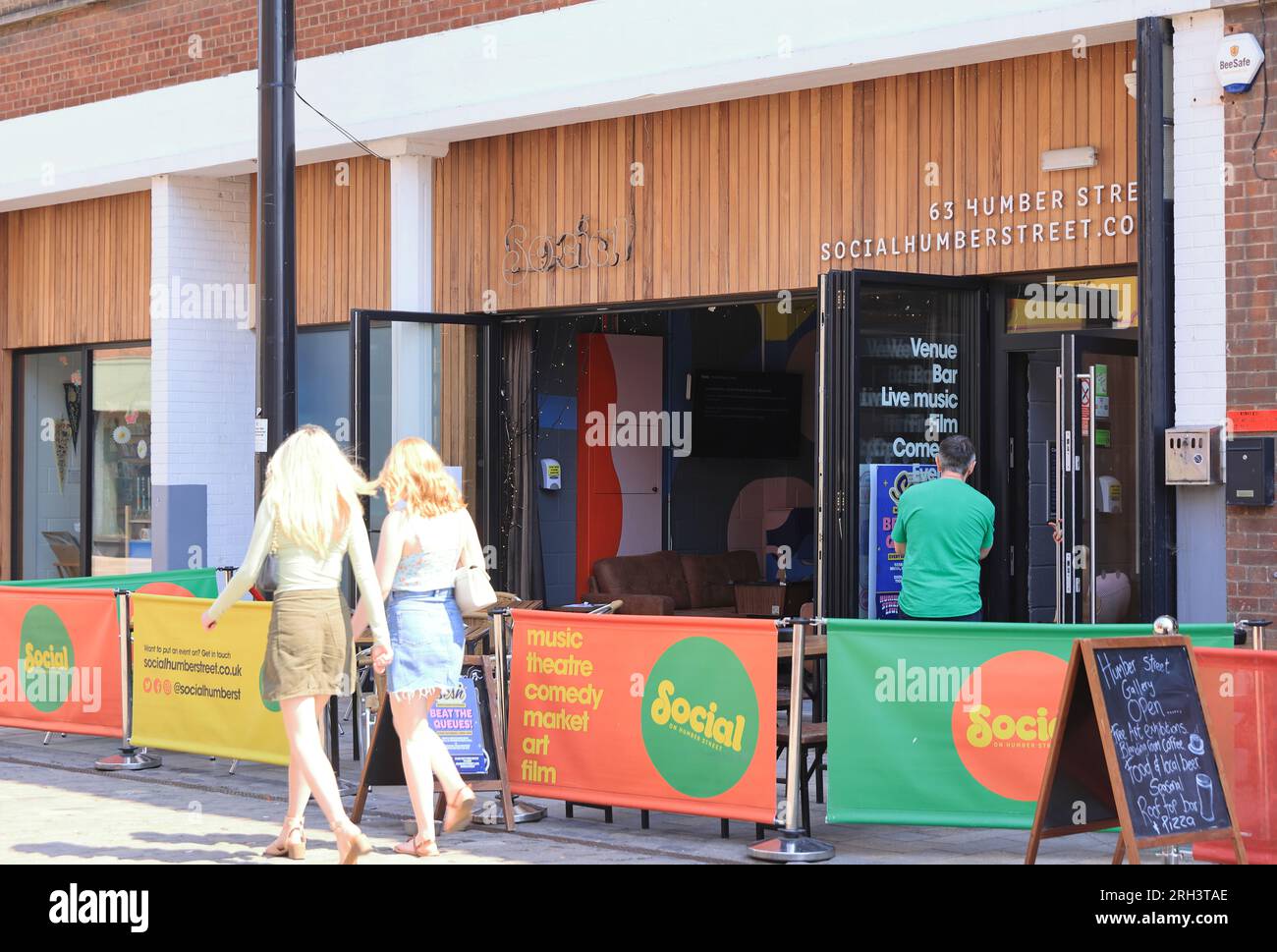 Humber Street at the heart of Hull's Fruit Market, with a mix of arts, culture, cafes, bars