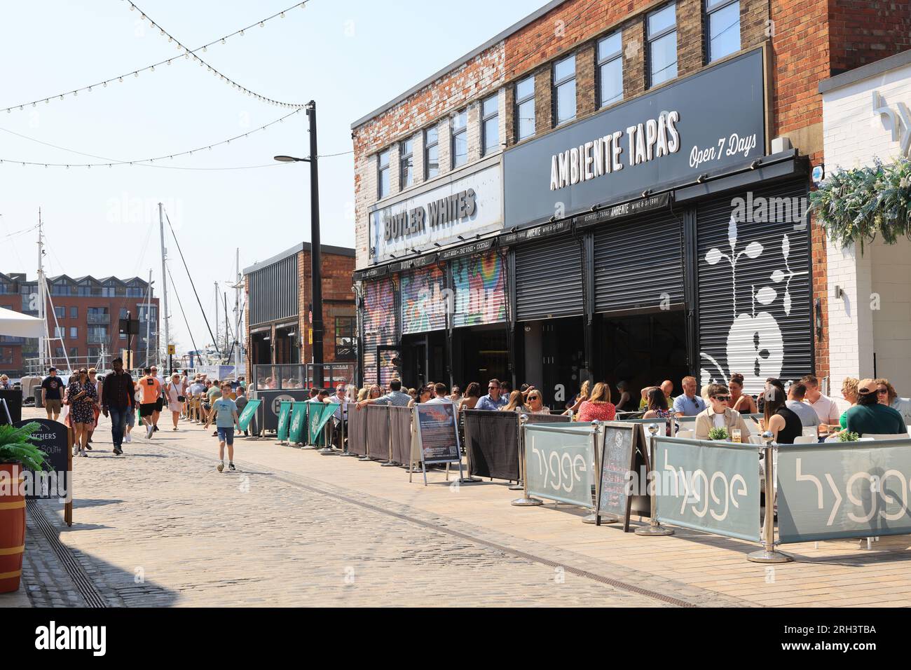 Humber Street at the heart of Hull's Fruit Market, with a mix of arts, culture, cafes, bars