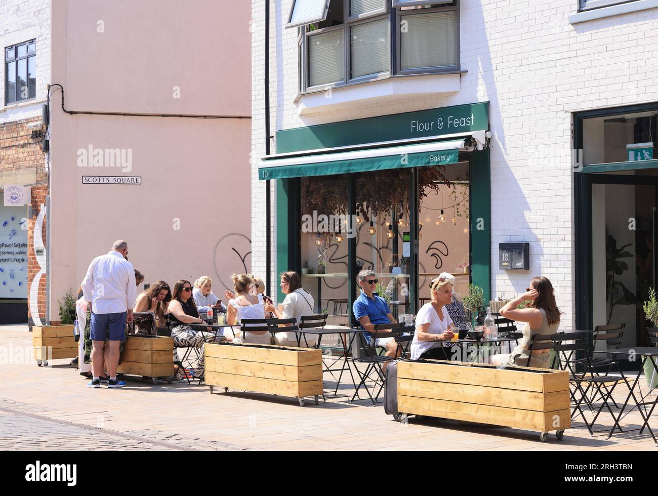 Humber Street at the heart of Hull's Fruit Market, with a mix of arts