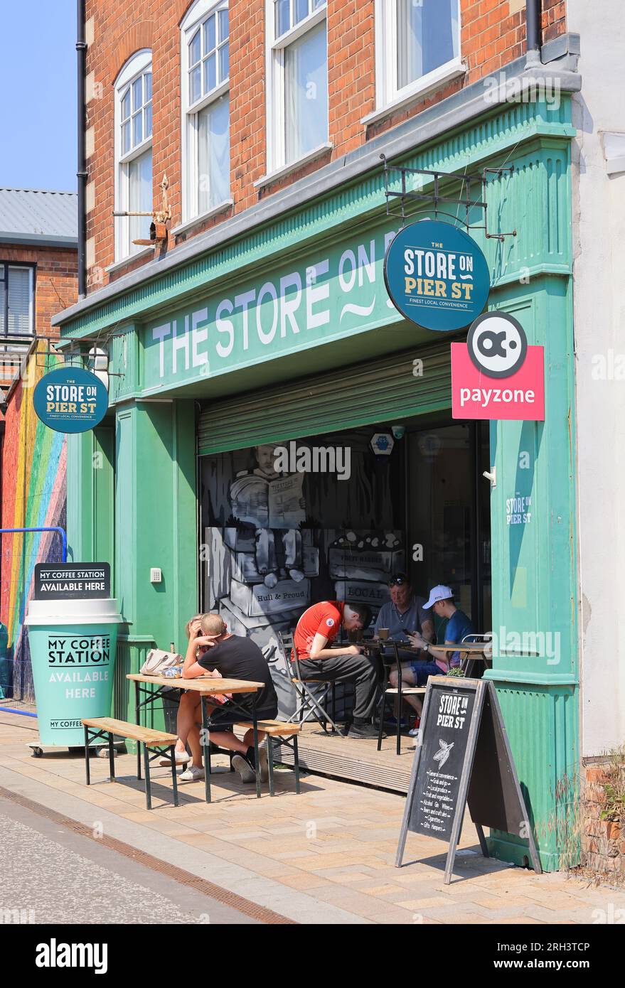 Humber Street at the heart of Hull's Fruit Market, with a mix of arts
