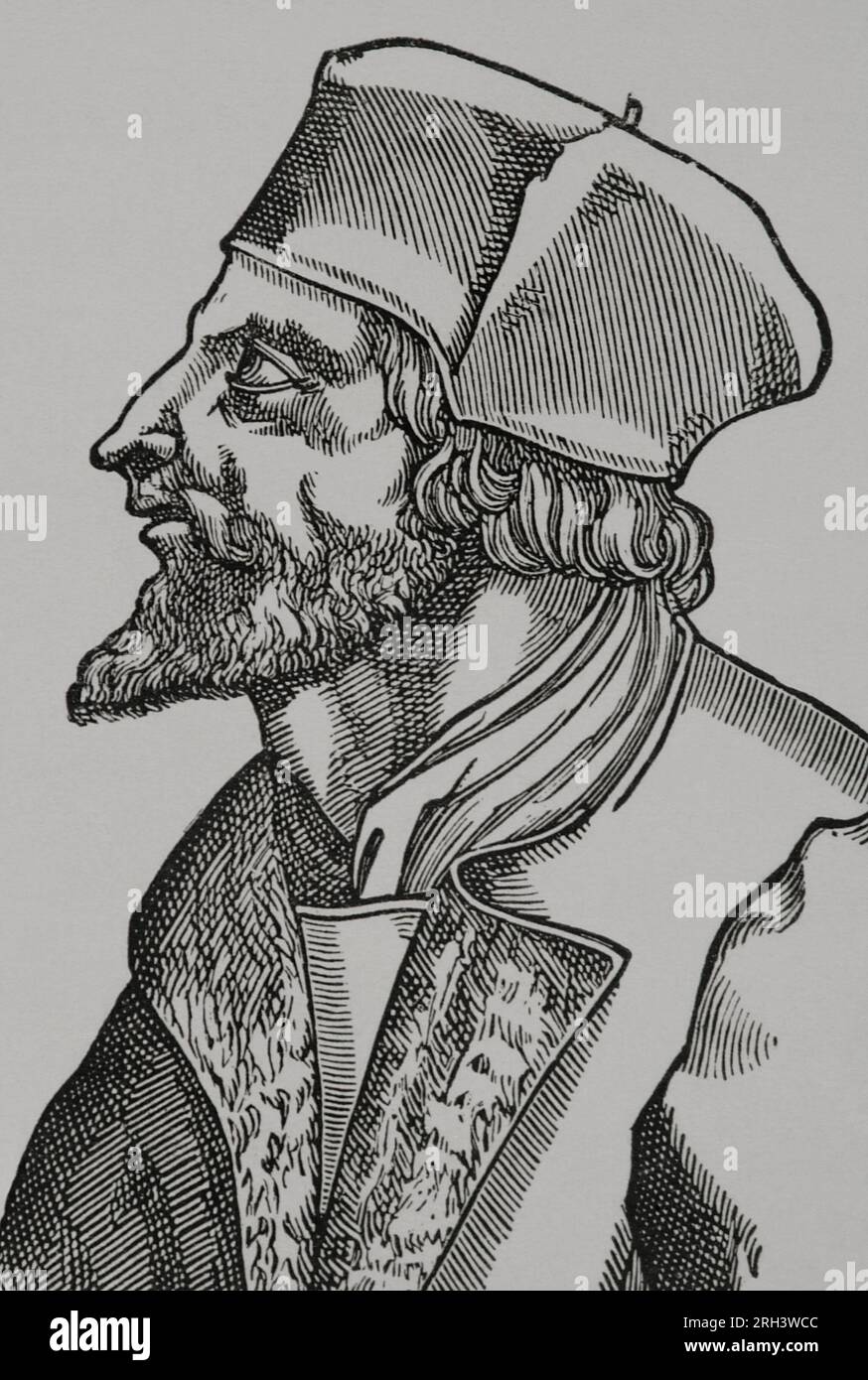 Jan Hus (1369-1415). Czech theologian and philosopher. Reformer ...