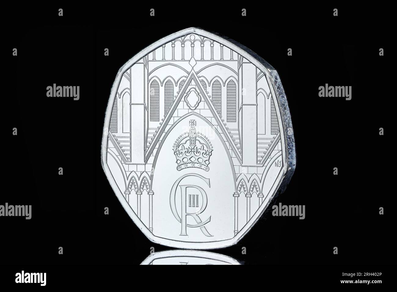 The new 50p coin to celebrate the coronation of king hires stock