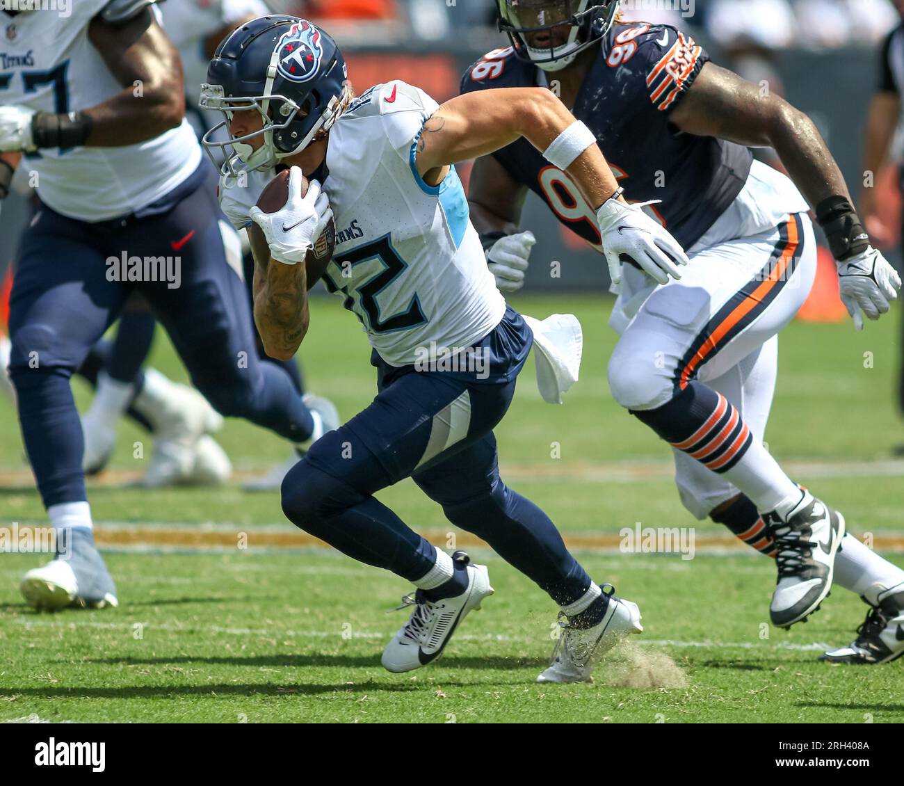 Tennessee Titans wide receiver Mason Kinsey takes part in a drill