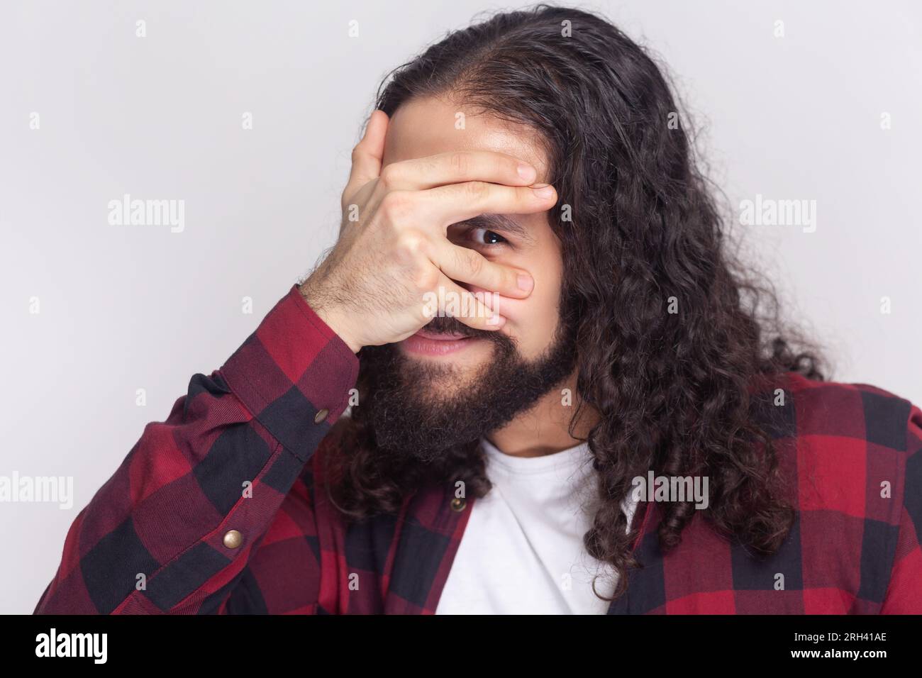 Curious turkish man curly hair hi-res stock photography and images - Alamy