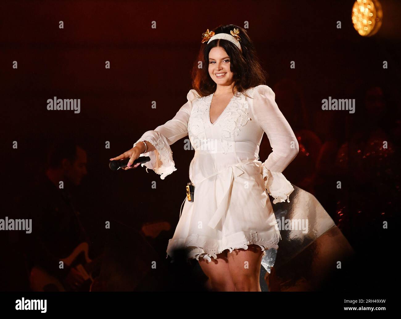 San Francisco, United States. 12th Aug, 2023. Lana Del Rey performs during Day 2 of Outside Lands Music Festival on Saturday August 12th, 2023 in San Francisco, California. Photo: imageSPACE/Sipa USA Credit: Sipa USA/Alamy Live News Stock Photo