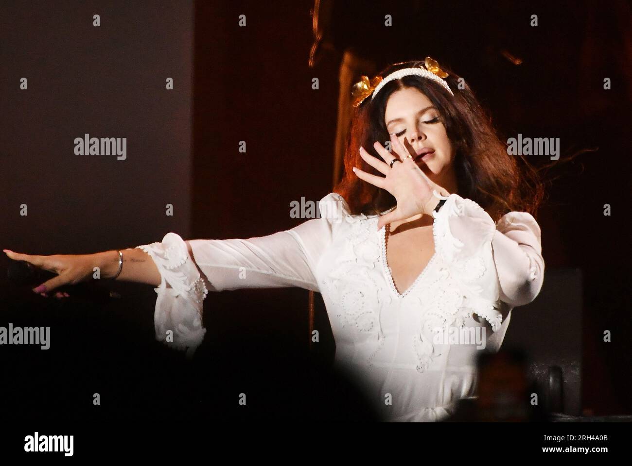 San Francisco, United States. 12th Aug, 2023. Lana Del Rey performs during Day 2 of Outside Lands Music Festival on Saturday August 12th, 2023 in San Francisco, California. Photo: imageSPACE/Sipa USA Credit: Sipa USA/Alamy Live News Stock Photo
