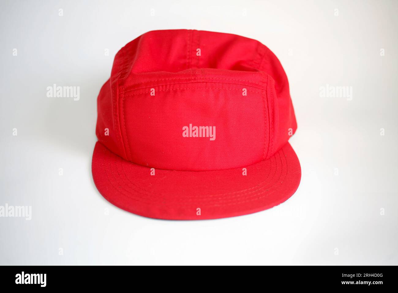 Dirty baseball cap isolated on white background. Snapback hat Stock Photo