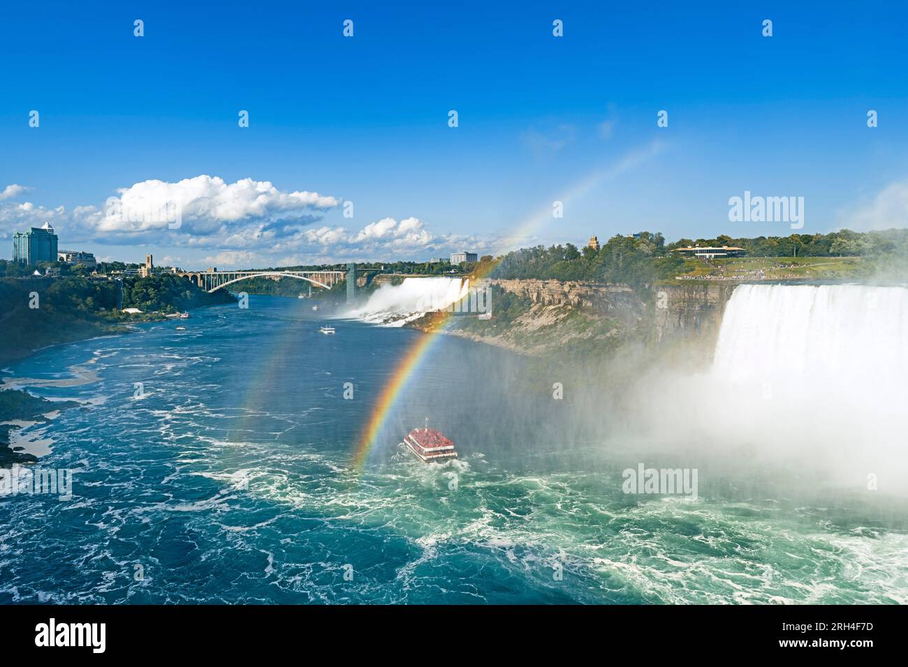Rainbow over Niagara Falls Stock Photo - Alamy