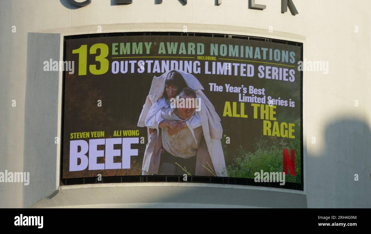 Los Angeles, California, USA 10th August 2023 Beef Billboard with