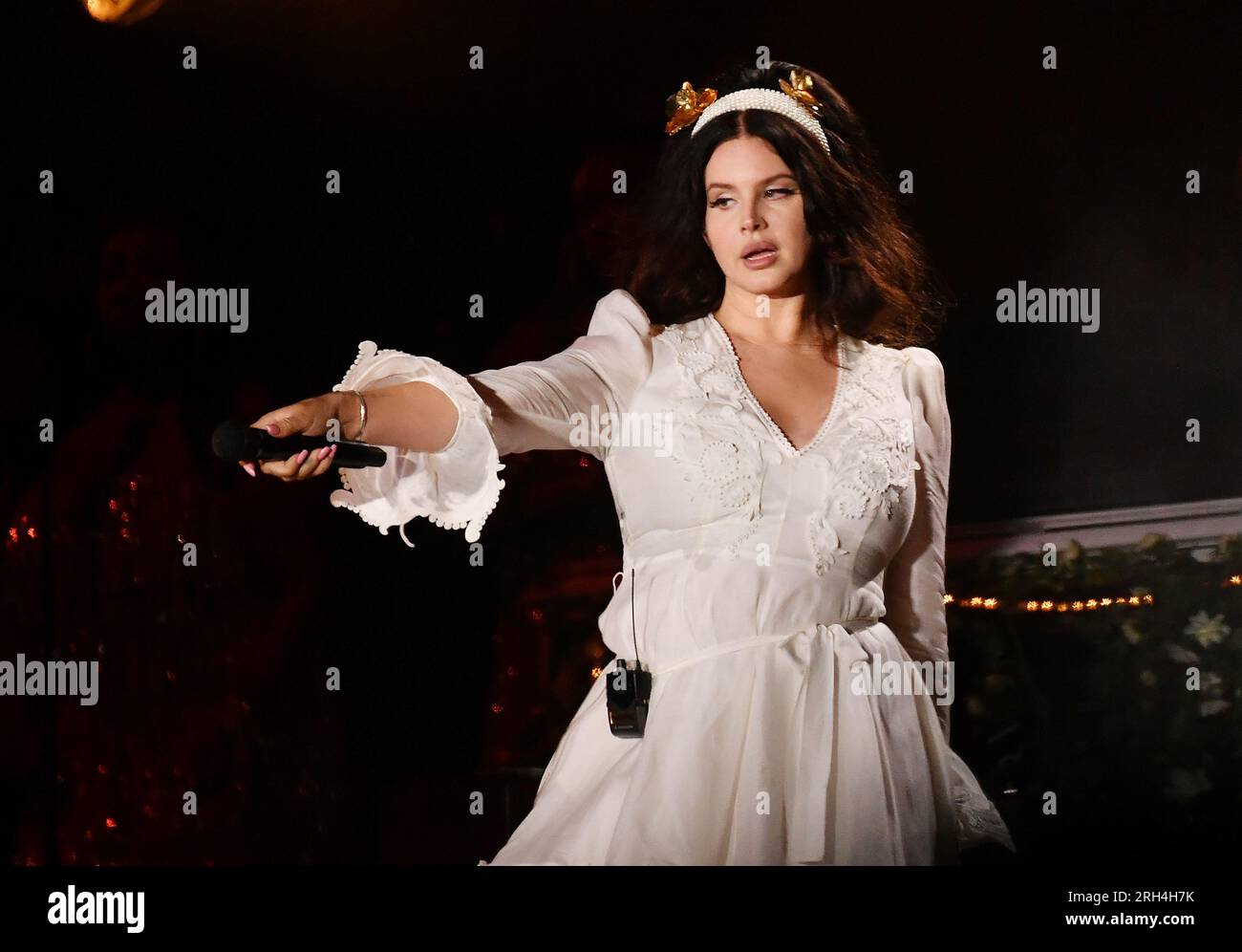 San Francisco, United States. 12th Aug, 2023. Lana Del Rey performs during Day 2 of Outside Lands Music Festival on Saturday August 12th, 2023 in San Francisco, California. Credit: Imagespace/Alamy Live News Stock Photo