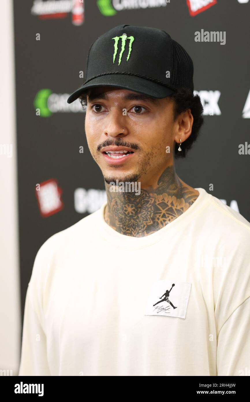 Tokyo, Japan. 12th Aug, 2023. Nyjah Huston (USA) Skateboarding : 2023 ...