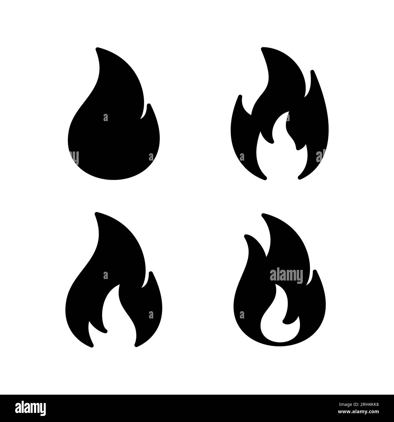 Fire icon vector. fire flame icon Stock Vector Image & Art - Alamy