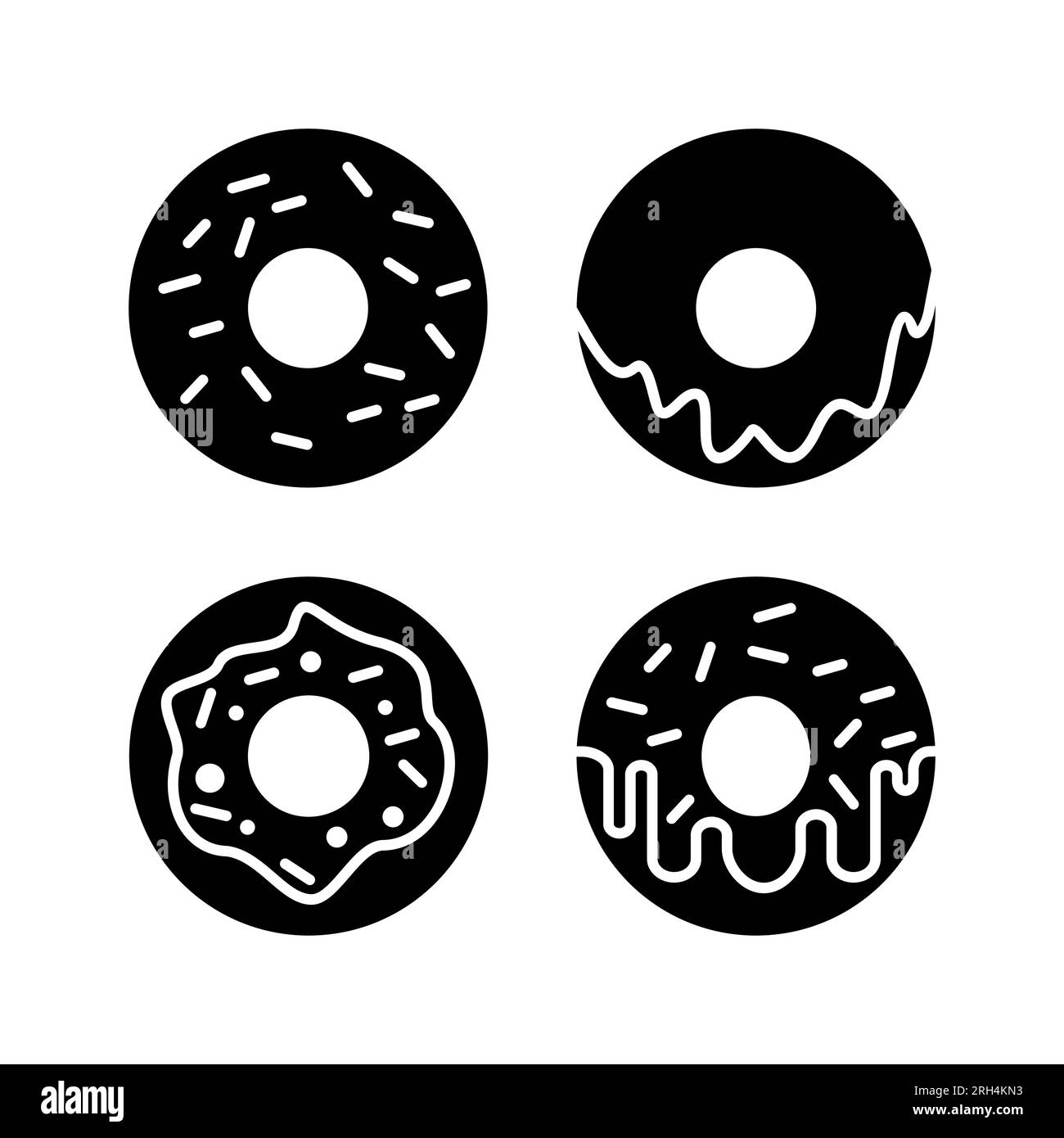 Donut icon vector. doughnut icon. donut logo Stock Vector Image & Art ...