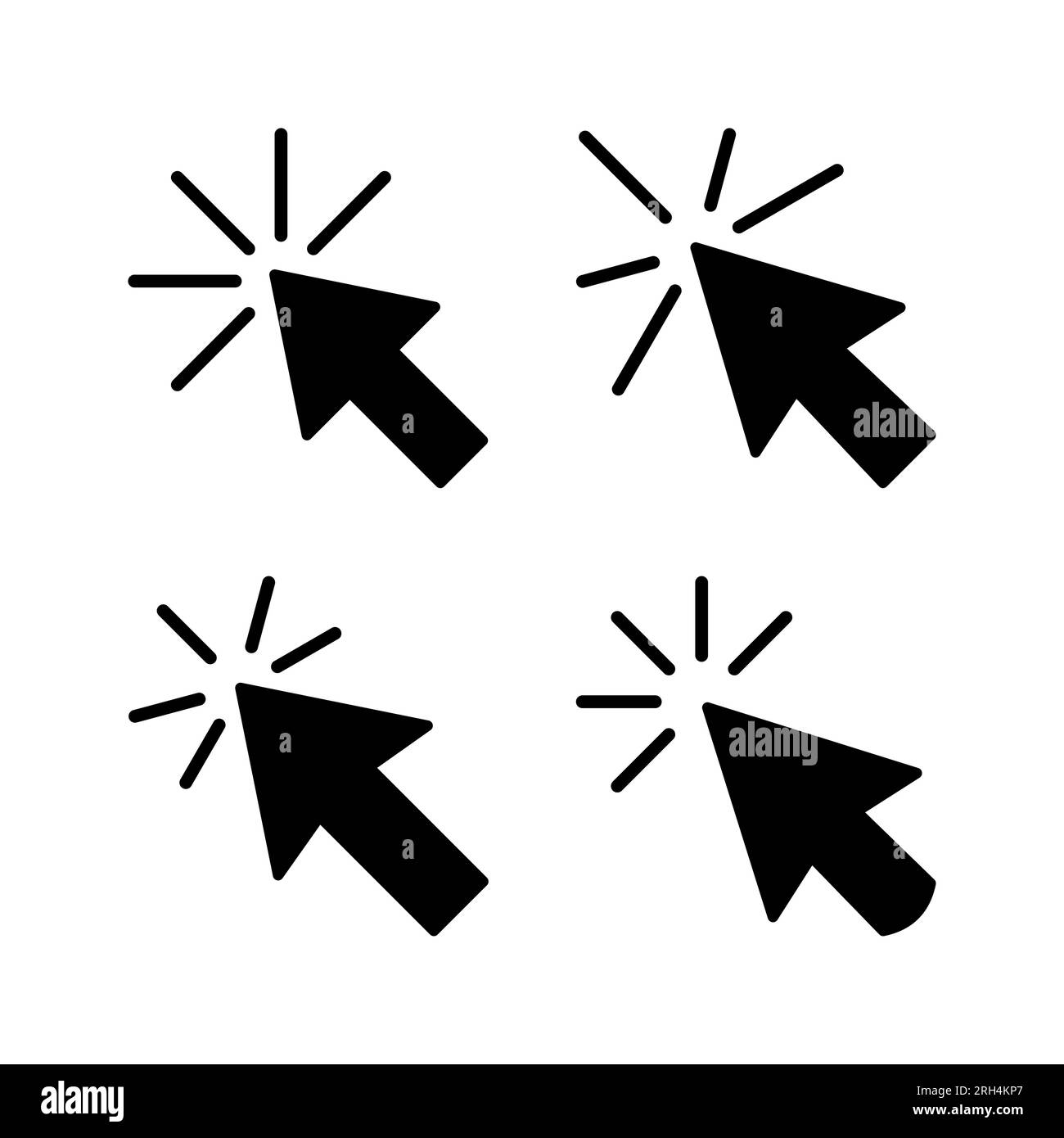 Click icon vector. cursor icon vector. pointer sign Stock Vector Image ...