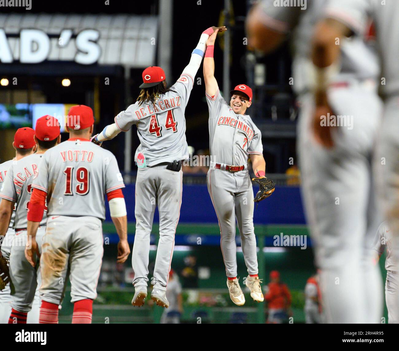Pittsburgh, United States. 13th Aug, 2023. Cincinnati Reds third