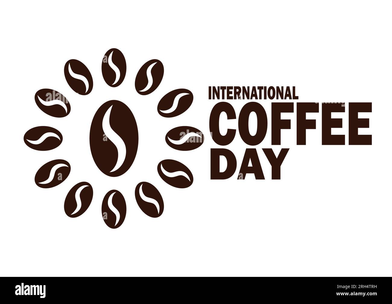 International Coffee Day. Holiday concept. Template for background