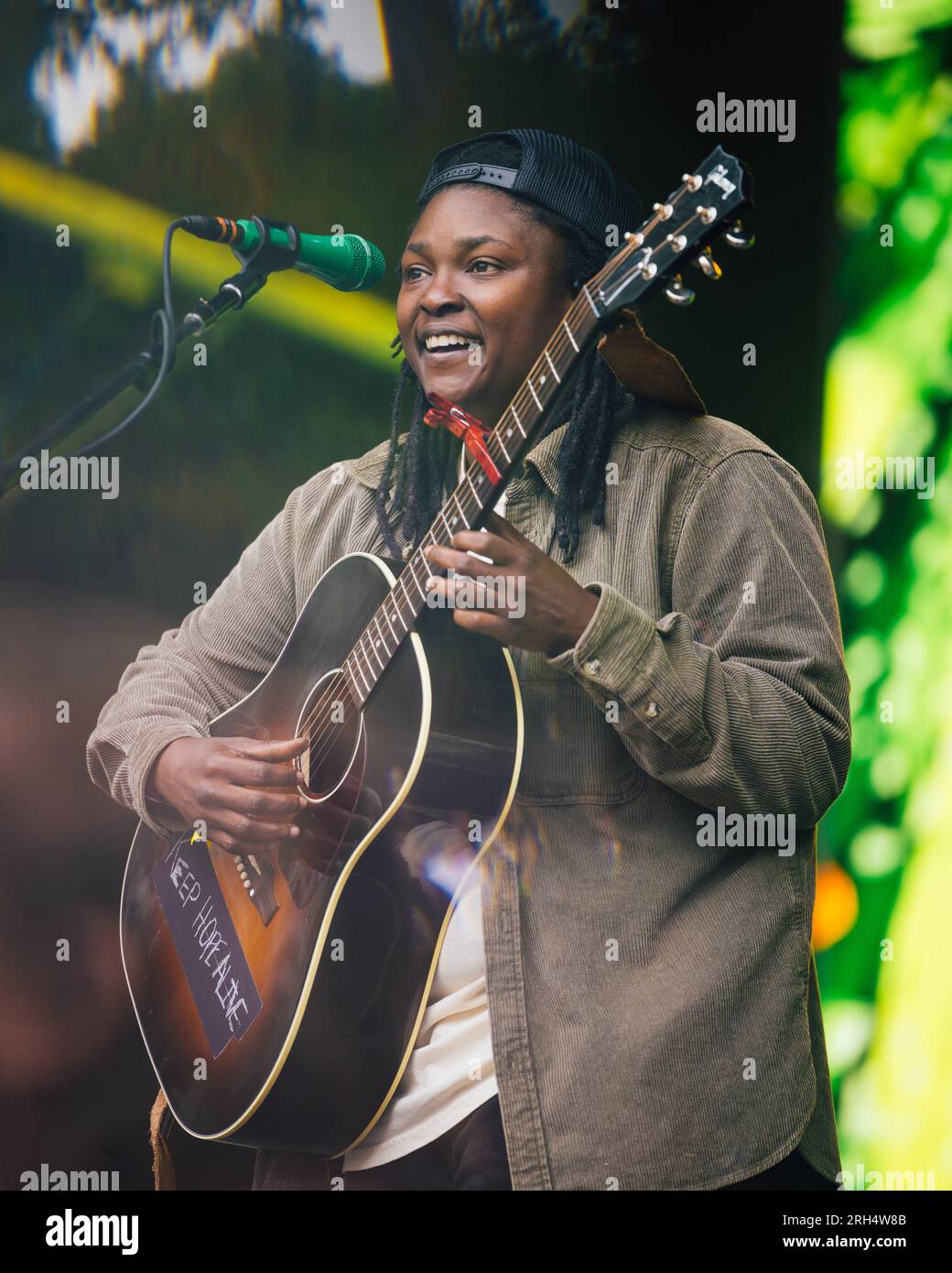 San Francisco, USA. 13th Aug, 2023. Joy Oladokun performs on the Sutro