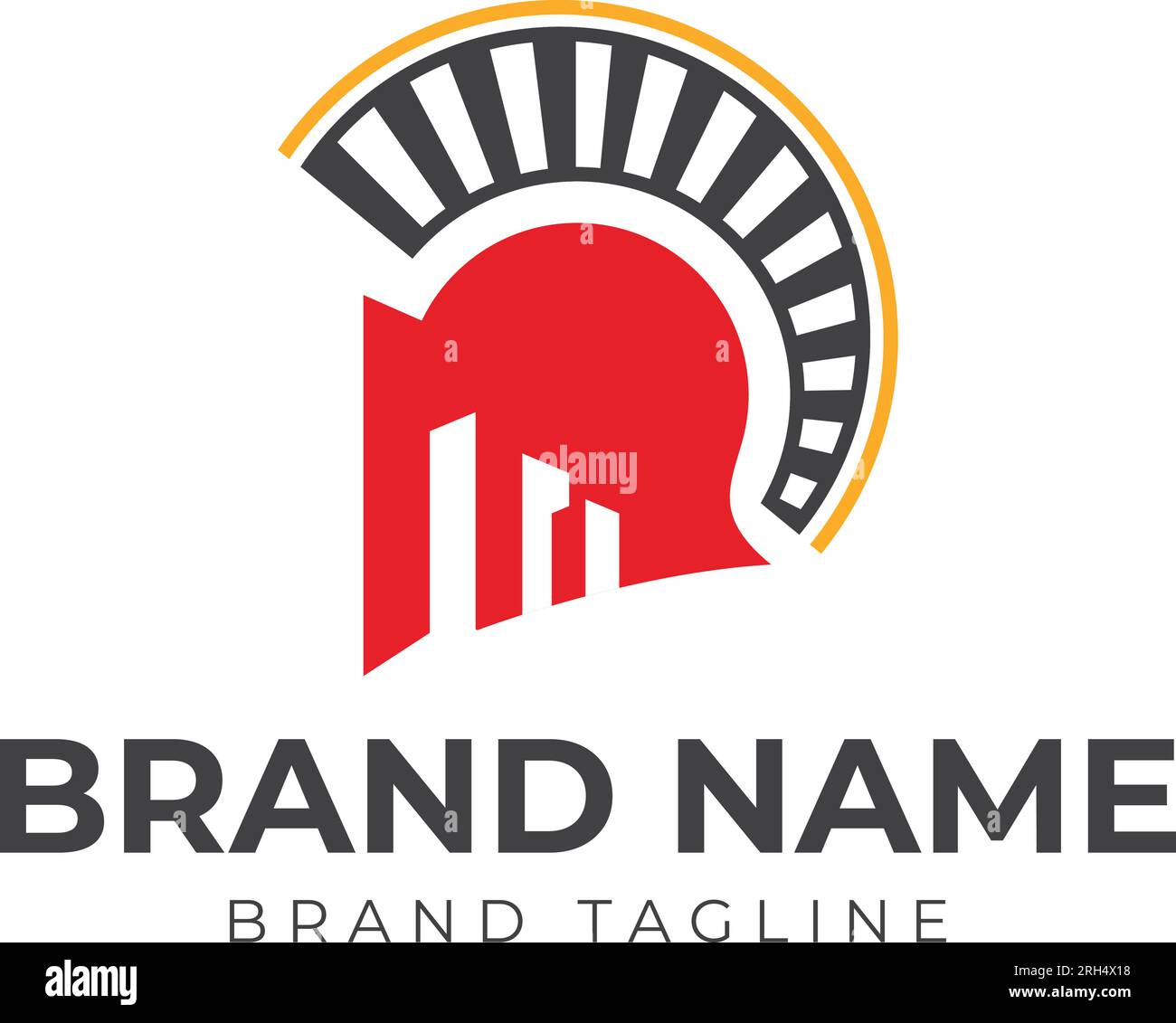 spartan round table casino logo. logo combination made from spartan helmet with round table in casino logo, logo template. Stock Vector